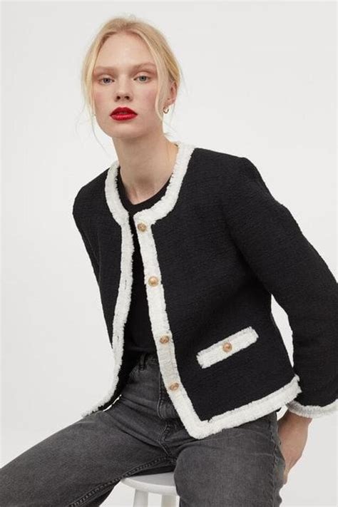 chaqueta tipo chanel h&m